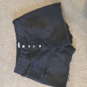 Black Jean shorts in black from old navy
